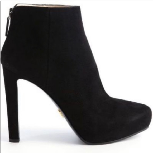 Prada Platform suede bootie 40 heels - Picture 1 of 5